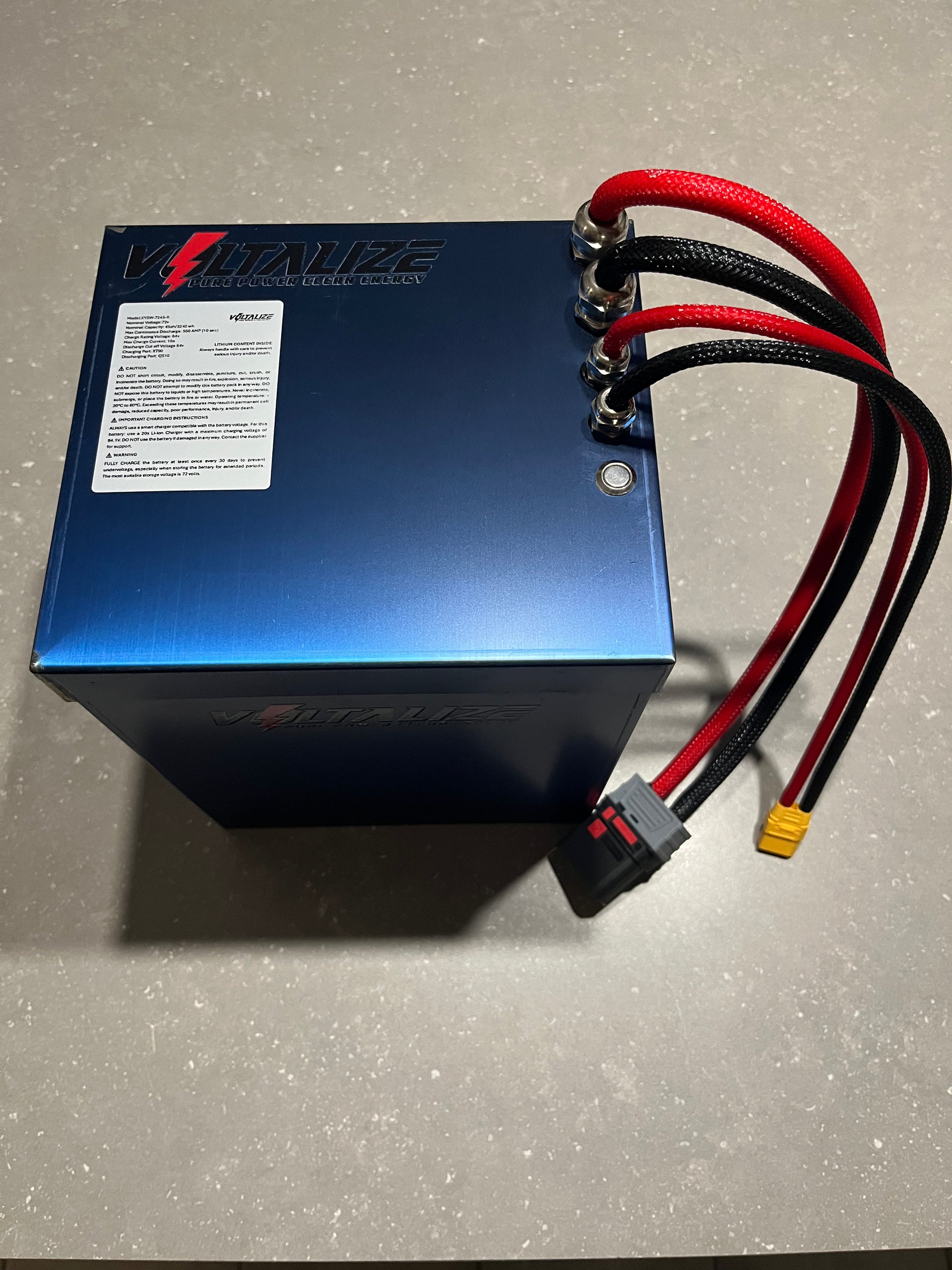 72V 45AH 20C BMS550a Lithium Ion Battery for Razor bike – Voltalize
